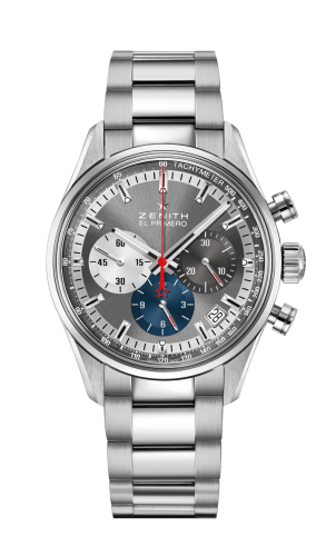 Zenith - 03.2150.400/26.M2150  El Primero Chronomaster 38 Stainless Steel / Slate / Bracelet