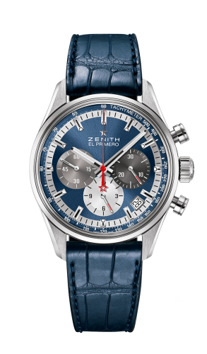 Zenith - 03.2150.400/53.C700  El Primero Chronomaster 38 Stainless Steel / Blue / Alligator