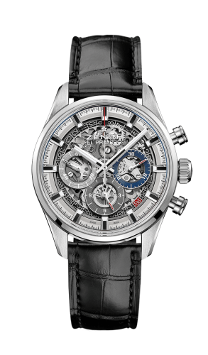 Zenith - 03.2153.400/78.C813  El Primero Chronomaster Full Open 38 Stainless Steel / Alligator