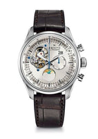 Zenith El Primero Chronomaster Grande Date Full Open Stainless Steel / Pink Gold / Alligator (03.2160.4047/01.C713)