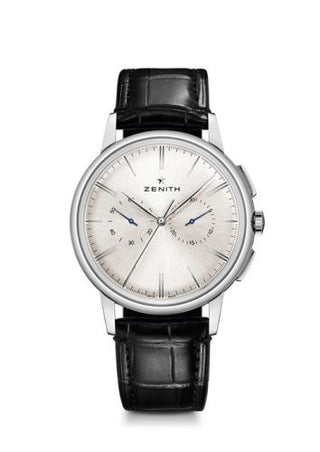 Zenith - 03.2270.4069/01.C493  Elite Chronograph Classic Stainless Steel / Silver / Alligator