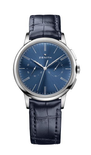 Zenith - 03.2272.4069/51.C700  Elite Chronograph Classic Stainless Steel / Blue / Alligator