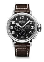 Zenith Elite Chronograph Classic Stainless Steel / Silver / Alligator (03.2430.4054/21.C721)