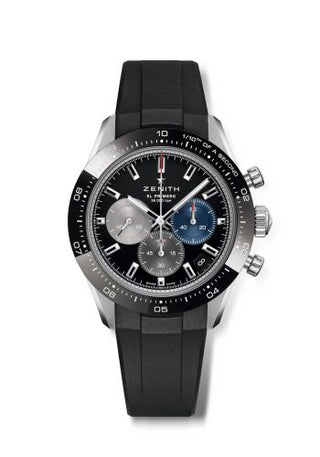 Zenith - 03.3100.3600/21.R951  Chronomaster Sport Stainless Steel / Black / Rubber