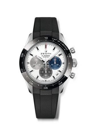 Zenith - 03.3100.3600/69.R951  Chronomaster Sport Stainless Steel / White / Rubber