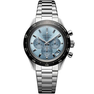 Zenith - 03.3105.3600/52.M3100  Chronomaster Sport Yoshida Stainless Steel / Aqua Blue / Bracelet