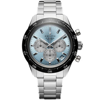 Zenith - 03.3106.3600/55.M3100  Chronomaster Sport Yoshida Stainless Steel / Aqua Blue / Bracelet