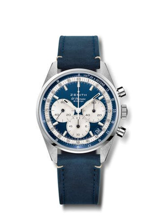 Zenith - 03.3200.3600/51.C902  Chronomaster Original Stainless Steel / Blue / Strap / Boutique Edition