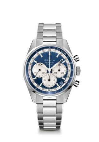 Zenith - 03.3200.3600/51.M3200  Chronomaster Original Stainless Steel / Blue / Bracelet / Boutique Edition