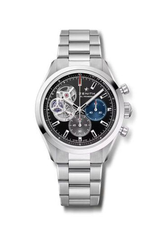 Zenith - 03.3300.3604/21.M3300  Chronomaster Open Stainless Steel / Black / Bracelet