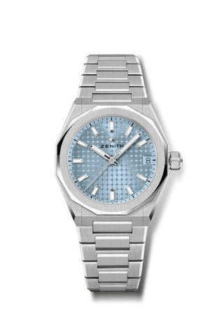 Zenith - 03.9400.670/15.I001  Defy Skyline 36 Stainless Steel / Ice Blue / Boutique Edition