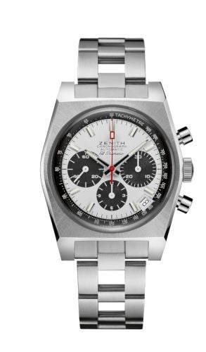 Zenith - 03.A384.400/21.M384  El Primero A384 Revival 50th Anniversary El Primero Stainless Steel / Panda / Ladder