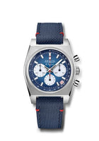 Zenith El Primero A384 Edge of Space Titanium / Blue / Rubber (03.US384.400/57.C823)