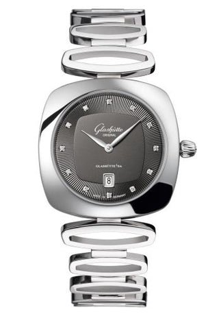 Glashütte Original - 1-03-01-06-12-14  Pavonina Date Stainless Steel / Grey / Bracelet