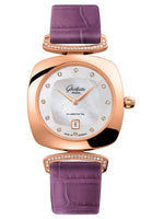 Glashütte Original Pavonina Date Red Gold / Diamond / Black / Alligator (1-03-01-08-05-34)