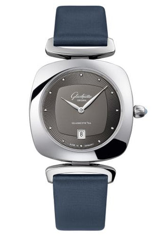 Glashütte Original - 1-03-01-14-02-04  Pavonina Date Stainless Steel / Grey / Calf / Pin