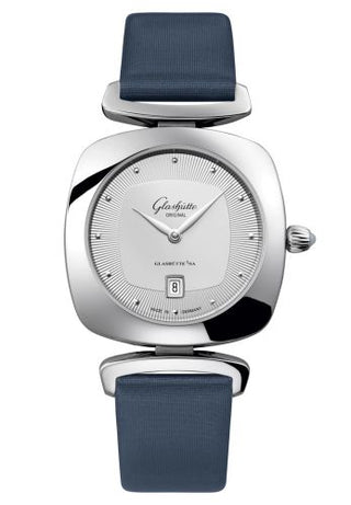 Glashütte Original - 1-03-01-15-02-04  Pavonina Date Stainless Steel / Silver / Calf / Pin