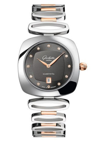 Glashütte Original - 1-03-01-25-06-14  Pavonina Date Stainless Steel / Red Gold / Grey / Bracelet