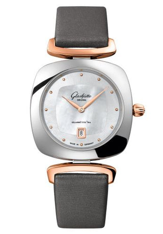 Glashütte Original - 1-03-01-26-06-34  Pavonina Date Stainless Steel / Red Gold / MOP / Calf