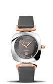 Glashütte Original - 1-03-01-27-06-04  Pavonina Date Stainless Steel / Red Gold / Grey / Calf