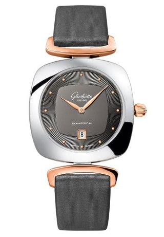 Glashütte Original - 1-03-01-27-06-04  Pavonina Date Stainless Steel / Red Gold / Grey / Calf