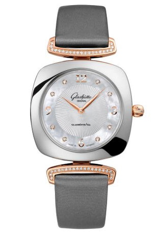 Glashütte Original - 1-03-02-03-06-34  Pavonina Stainless Steel / Red Gold / MOP / Calf