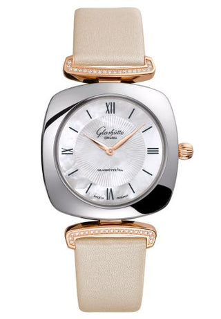 Glashütte Original - 1-03-02-05-16-35  Pavonina Stainless Steel / Red Gold / Diamond / MOP / Calf