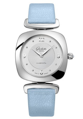 Glashütte Original - 1-03-02-10-02-34  Pavonina Stainless Steel / Silver / Calf