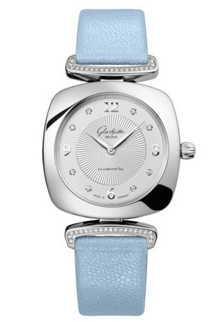 Glashütte Original - 1-03-02-12-12-35  Pavonina Stainless Steel / Diamond  / Silver / Calf