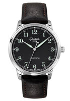 Glashütte Original Senator Perpetual Calendar Stainless Steel / Black / Alligator / Pin (1-36-01-03-02-30)