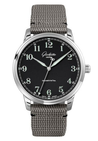 Glashütte Original - 1-36-01-03-02-36  Senator Excellence Stainless Steel / Black / Fabric / Folding