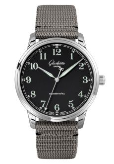 Glashütte Original - 1-36-01-03-02-66  Senator Excellence Stainless Steel / Black / Synthetic - Folding