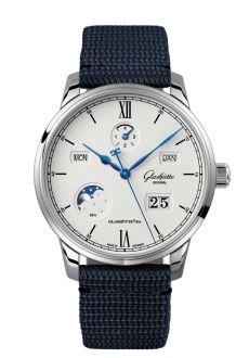 Glashütte Original - 1-36-02-01-02-64  Senator Perpetual Calendar Stainless Steel / Silver / Synthetic - Folding