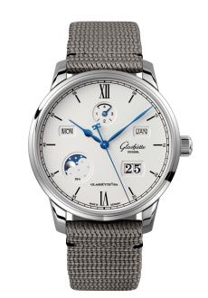 Glashütte Original - 1-36-02-01-02-66  Senator Perpetual Calendar Stainless Steel / Silver / Synthetic - Folding