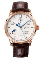 Glashütte Original Senator Excellence Panorama Date Moonphase Stainless Steel / Blue / Alligator / Pin (1-36-02-02-05-01)