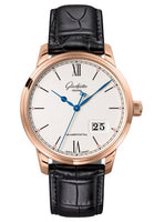 Glashütte Original Senator Excellence Panorama Date Stainless Steel / Silver / Alligator /  Folding (1-36-03-02-05-01)