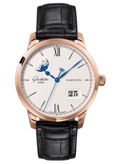 Glashütte Original - 1-36-04-02-05-61  Senator Excellence Panorama Date Moonphase Red Gold / Silver / Alligator / Folding