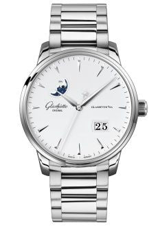 Glashütte Original - 1-36-04-05-02-71  Senator Excellence Panorama Date Moonphase Stainless Steel / Silver / Bracelet