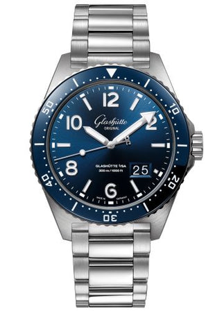 Glashütte Original - 1-36-13-02-81-70  SeaQ Panorama Date Stainless Steel / Blue / Bracelet