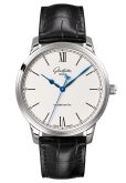 Glashütte Original - 1-36-59-01-02-01  Senator Excellence Stainless Steel / Silver / Alligator / Pin