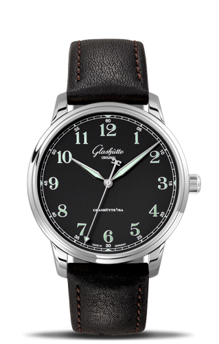 Glashütte Original - 1-36-59-03-02-01  Senator Excellence Stainless Steel / Black / Calf / Pin