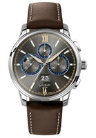 Glashütte Original Senator Chronograph Panorama Date Capital Edition Stainless Steel / Grey / Calf / Folding (1-37-01-04-02-07)