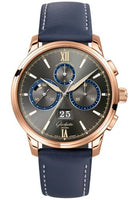 Glashütte Original Senator Chronograph Panorama Date Capital Edition Red Gold / Grey / Calf / Folding (1-37-01-04-05-07)