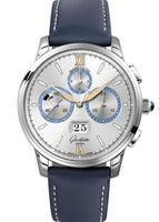 Glashütte Original Senator Chronograph Panorama Date Capital Edition Platinum / Silver  / Calf / Folding (1-37-01-06-03-35)