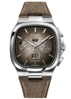 Glashütte Original Senator Observer Stainless Steel / Grey / Alligator / Folding (1-37-02-05-02-35)