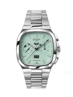 Glashütte Original Seventies Chronograph Panorama Date Turquoise / Alligator / Folding (1-37-02-15-02-70)