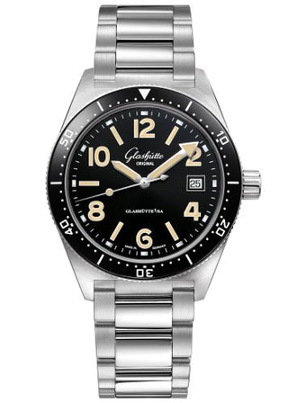 Glashütte Original - 1-39-11-06-80-70  SeaQ Date Stainless Steel / Black / Bracelet