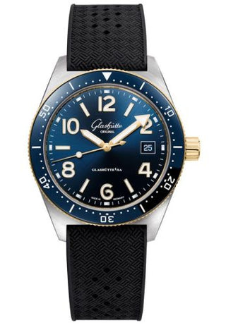 Glashütte Original - 1-39-11-10-90-06  SeaQ Date Stainless Steel / Blue / Rubber / Pin