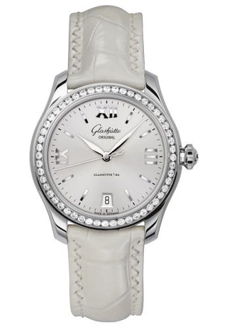 Glashütte Original - 1-39-22-02-22-04  Lady Serenade Stainless Steel / Diamond / Silver / Alligator / Folding