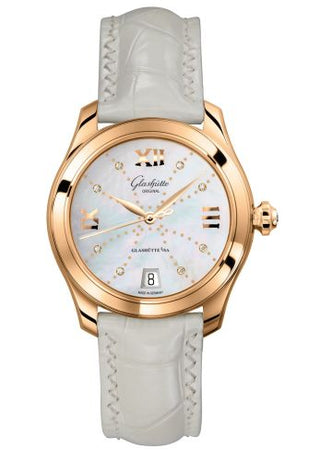 Glashütte Original - 1-39-22-12-01-04  Lady Serenade Rose Gold / MOP - Index Line / Alligator / Folding